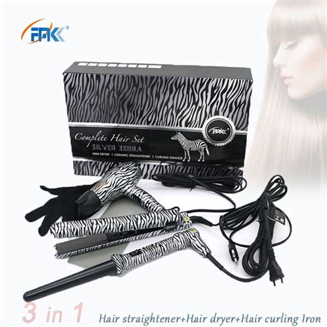 Professional Curling Ironhair Dryerhair Straightener Fmk Styling Tools Set Flat Irons Wand