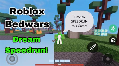 Speed Running Roblox Bedwars As Dream Mobile Gameplay Youtube