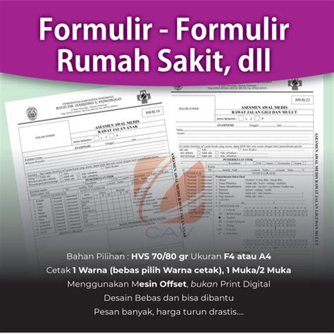 Detail Formulir Rumah Sakit Koleksi Nomer