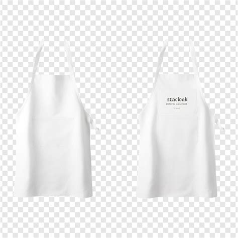 Premium PSD Apron Mockup On Transparent Background