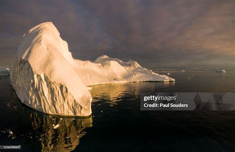 Aerial View Of Jakobshavn Icefjord Ilulissat Greenland High-Res Stock ...