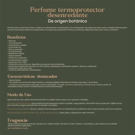 Perfume Termoprotector Desenredante Ritual Botanico Mystic Store