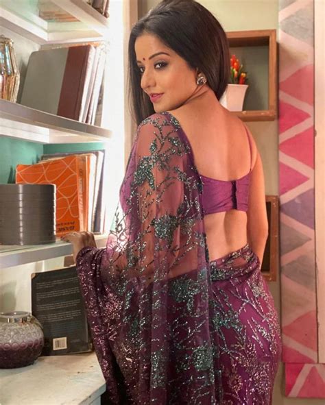 Antara Biswas Aka Monalisa Hot Photos Bhojpuri Actress Stuns In Purple
