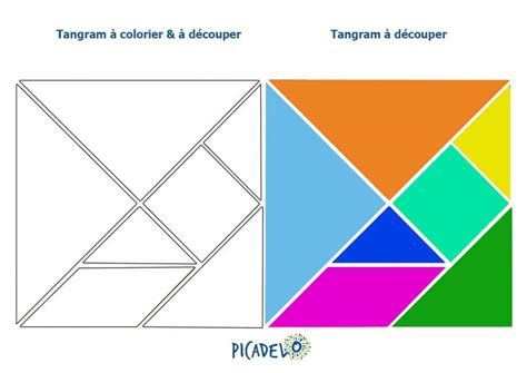 Le Tangram Un jeu extra pour les enfants à la maison Picadelo