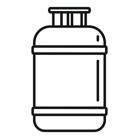 Gas Cylinder Lpg Icon Outline Style 14523167 Vector Art At Vecteezy