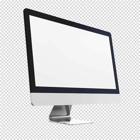 Computador Isolado Em Fundo Transparente Psd Premium