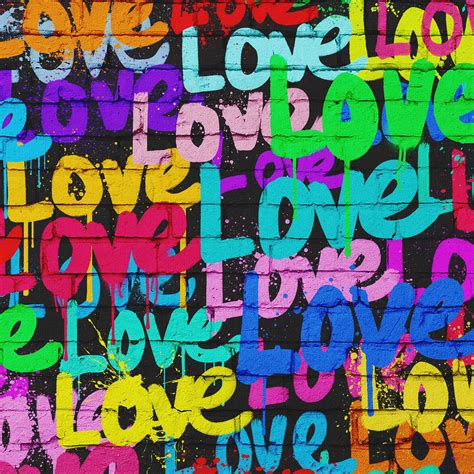 Love Wall Street Art Graffiti Pop Art Canvas Wall Art - Etsy