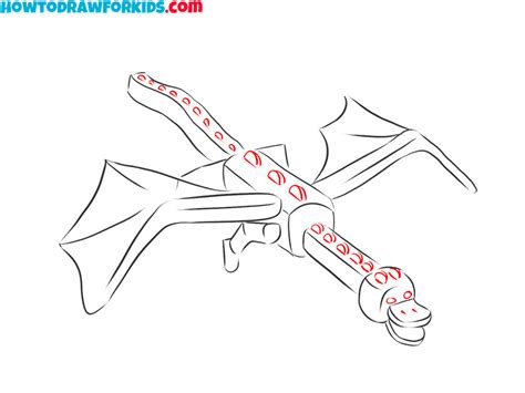 How To Draw Ender Dragon Easy Drawing Tutorial For Kids