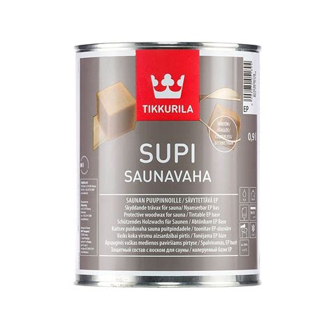 Tikkurila supi sauna wax viaszos szauna festék 225ml fekete basic