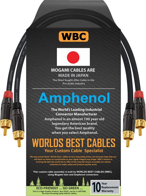 Amazon Foot High Definition Audio Interconnect Cable Pair