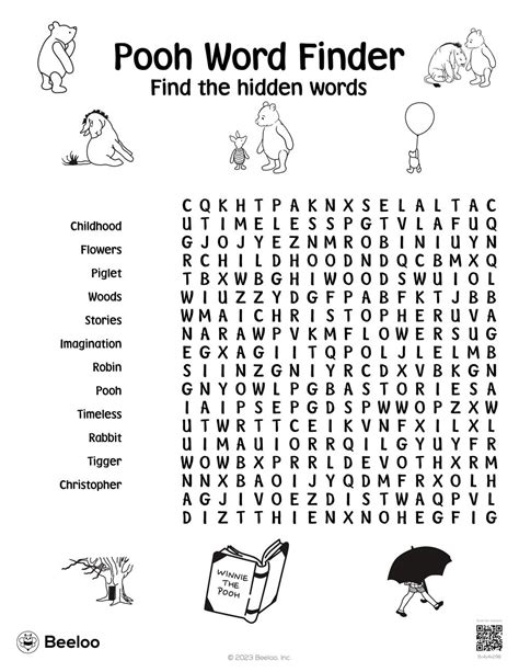 Winnie The Pooh Themed Word Searches Beeloo Printable Crafts And