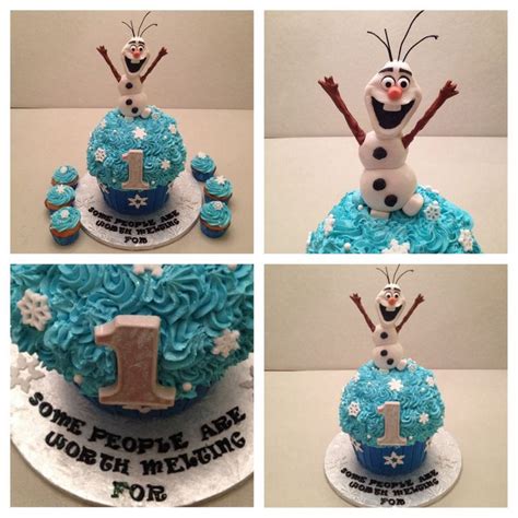 Giant Olaf Cupcake Cake From Disney S Frozen