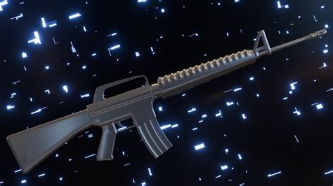 artstation simple gun rifle collection game assets