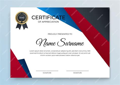 Premium Vector | Certificate template banner with abstract geometric ...