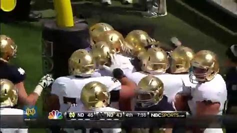 Notre Dame Football Louis Nix Twopoint Conversion Game Vídeo Dailymotion