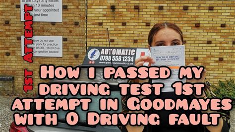 Goodmayes Test Route Am Test Time Learner Passed St Attempt With