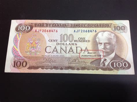 1975 Canadian 100 Dollar Bill Worth - DOLLFL