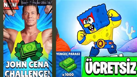 ÜCRETSİZ 2500 YENGEÇ PARASI VE YENİ JHON CENA ETKİNLİĞİİ YouTube