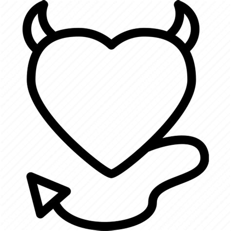 Devil Heart Love Romance Icon Download On Iconfinder