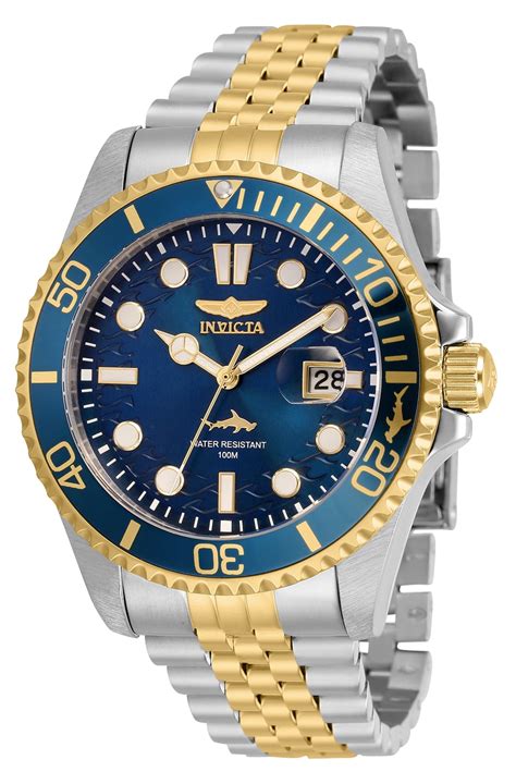 Invicta - Invicta Pro Diver Men's Two-Tone Stainless Steel Gold Dial ...