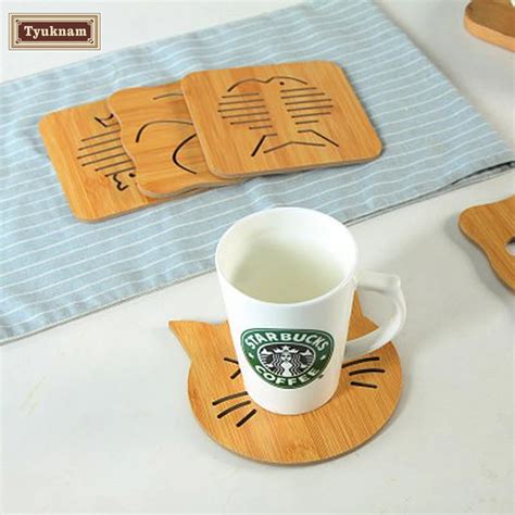 Creative Cork Wood Drink Coaster Tea Coffee Cup Mat Pads Table