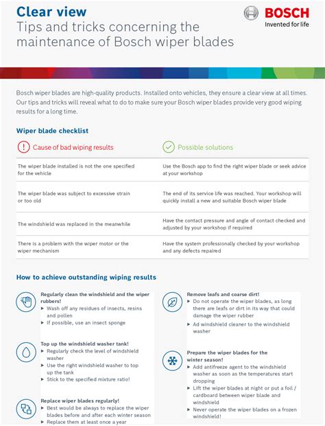 7 Simple Steps To Secure Your Bosch Windshield Wipers