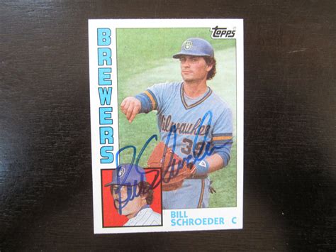 Topps Bill Schroeder Autograph Signed Card B Milwaukee