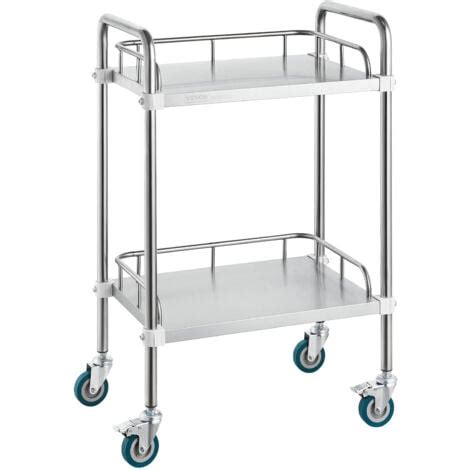 VEVOR Chariot De Laboratoire En Acier Inoxydable Chariot Medical 2