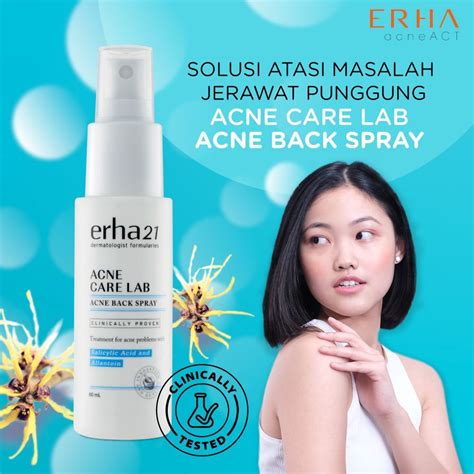 Jual Erha Back Acne Spray Obat Jerawat Badan Ml Shopee Indonesia