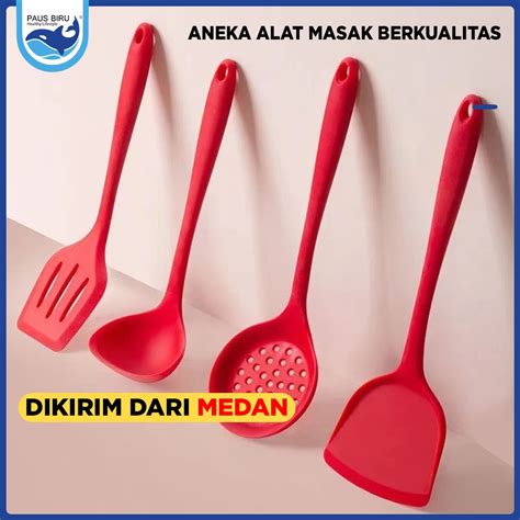 Jual Spatula Masak Sutil Scrap Kocokan Silicone Silikon Foodgrade