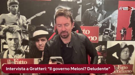 Intervista A Gratteri Il Governo Meloni Deludente Youtube