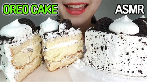 ASMR 오레오 케이크 OREO CAKE 리얼사운드 먹방 노토킹 이팅사운드 리뷰 NoTalking MUKPPO