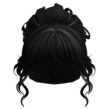 꽃 Flower Messy Bun Black Roblox Item Rolimon s