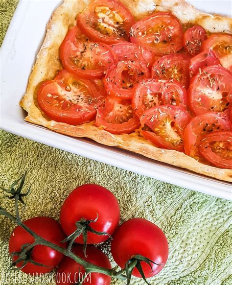 Tarte à la tomate et à la moutarde ROSE BONBON COOK