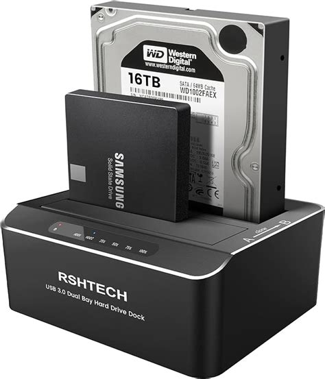 Rshtech Dualschacht Festplatten Docking Station Usb Aluminium