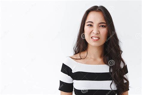 Girl Feeling Pity Or Sorry For Friend Got In Trouble Attractive Awkward Young Asian Woman