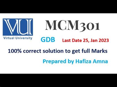 Mcm Communication Skills Gdb Solution Fall Correct