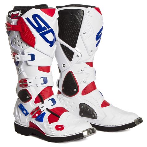 Sidi Stivali Mx Crossfire Bianco Rosso Blu Maciag Offroad