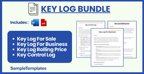 Free 12 Key Log Samples And Templates