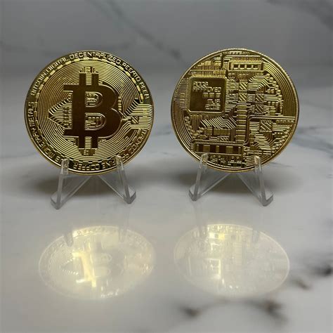 BITCOIN Physical Coin Collectible Cryptocurrency Money BTC Souvenir ...