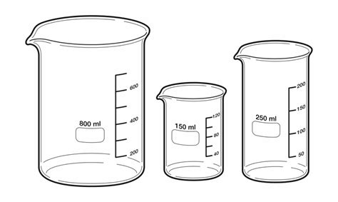 Vector Illustration Of Laboratory Beaker Glassware Clip Art Library