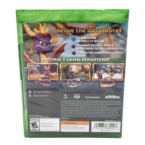 Spyro Reignited Trilogy Microsoft Xbox One Brand New Factory Sealed