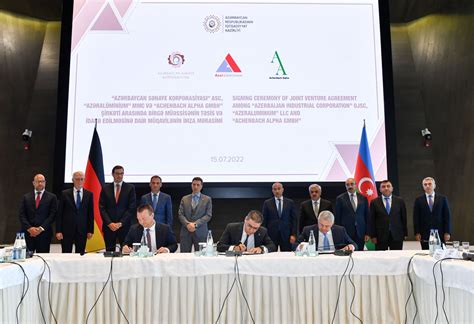 Azerbaijan Germany Ink Accord On Establishing Jv For Manufacturing