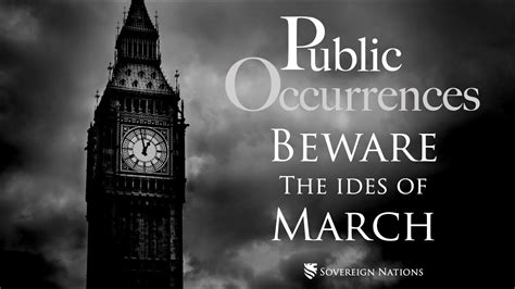 Beware The Ides Of March Public Occurrences Ep 81 Youtube