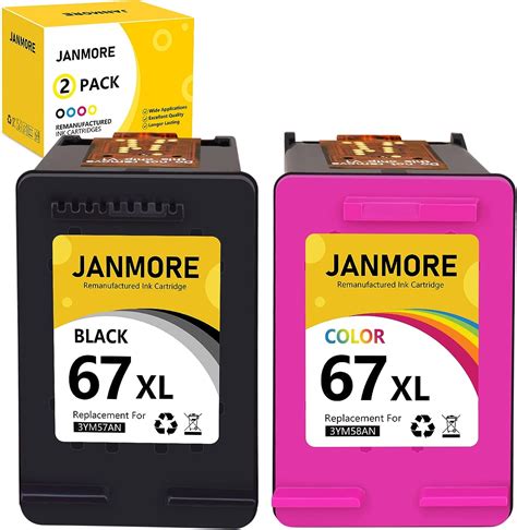 67 Xl Ink Cartridges Combo Pack Replacement Compatible For Hp 67xl High Yield Ink For Hp Envy