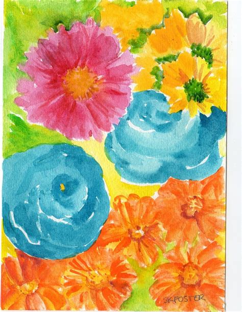 Ranunculus Original Watercolor Painting Flower Painting Etsy Flower