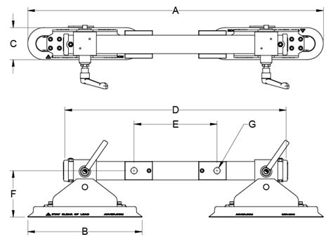 Vacuum Lifting Attachments Featuring Rectangular Vacuum Pads