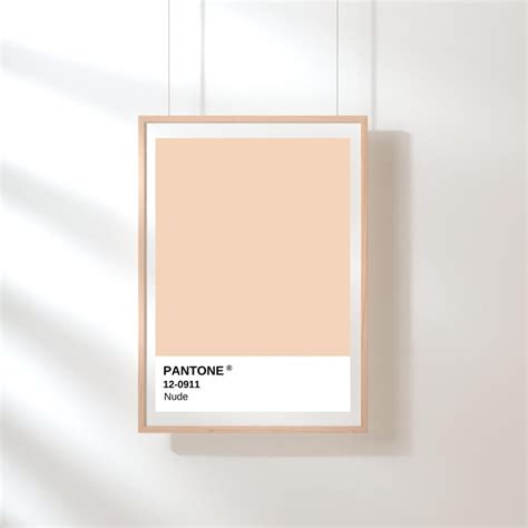 Nude Pantone Wall Art Printable Nude Neutral Tone Pantone Etsy