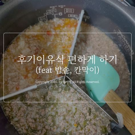 후기 밥솥이유식 준비 밥솥 칸막이 자동세척 쿠쿠 6인용 밥솥 내돈내산 네이버 블로그