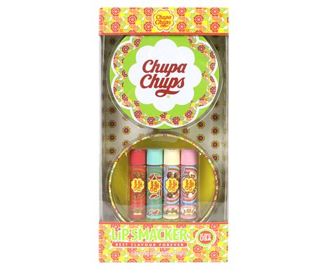 Lip Smackers 4 Piece Chupa Chups Best Flavour Forever Tin Set Nz